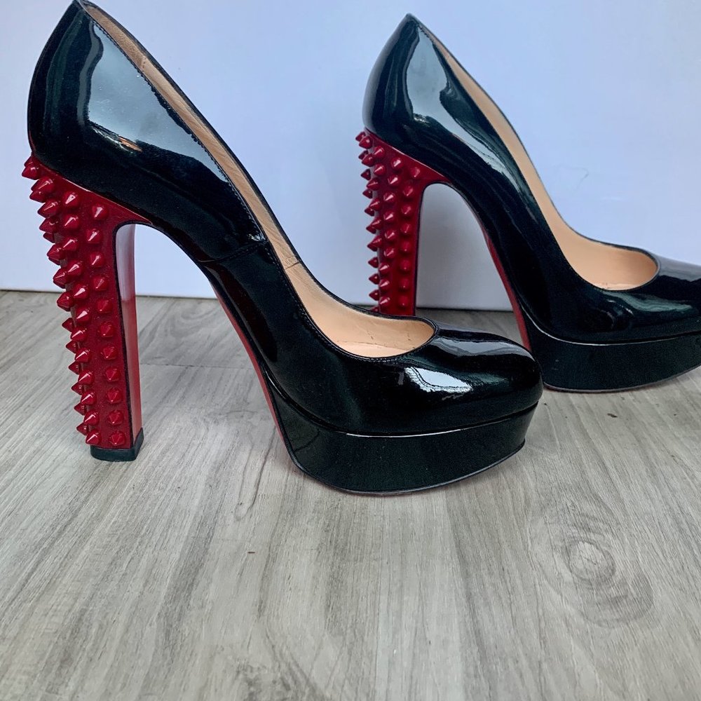 Christian Louboutin Patent Spike Taclou Heels